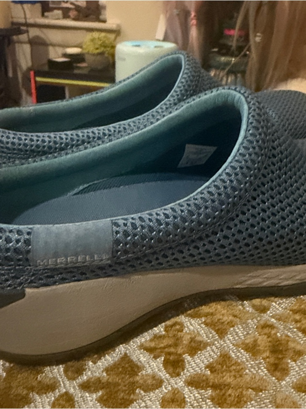 Merrell Women's Slip-On Mesh Sneakers — Blue Gray